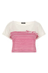 marinière cropped cotton jersey t-shirt
