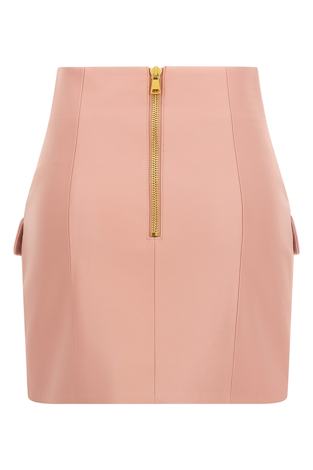 lamb leather mini skirt