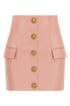 lamb leather mini skirt
