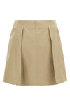 cotton gabardine mini skirt