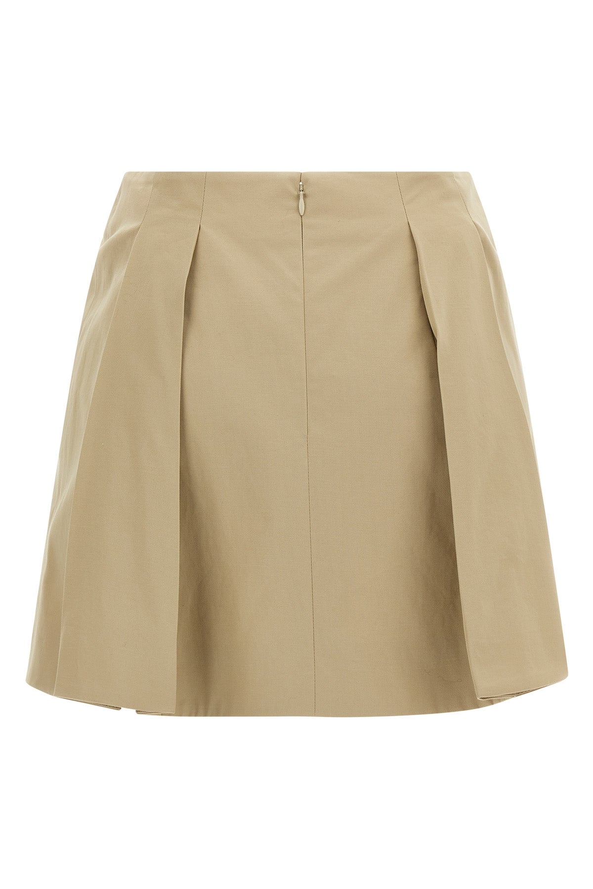 cotton gabardine mini skirt