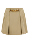 cotton gabardine mini skirt