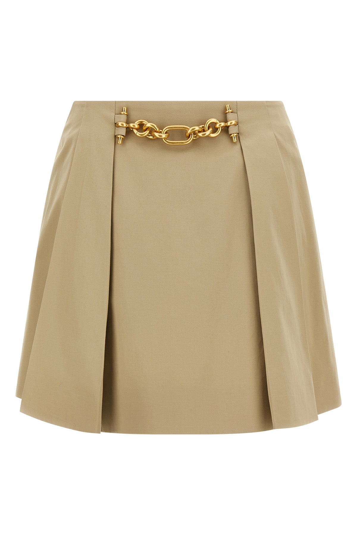 cotton gabardine mini skirt