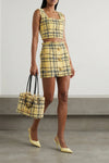mini skirt in tweed