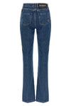 5-pocket high waist cotton denim jeans
