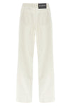 5-pocket high waist cotton denim jeans