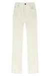 5-pocket high waist cotton denim jeans