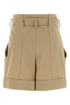 cotton gabardine shorts