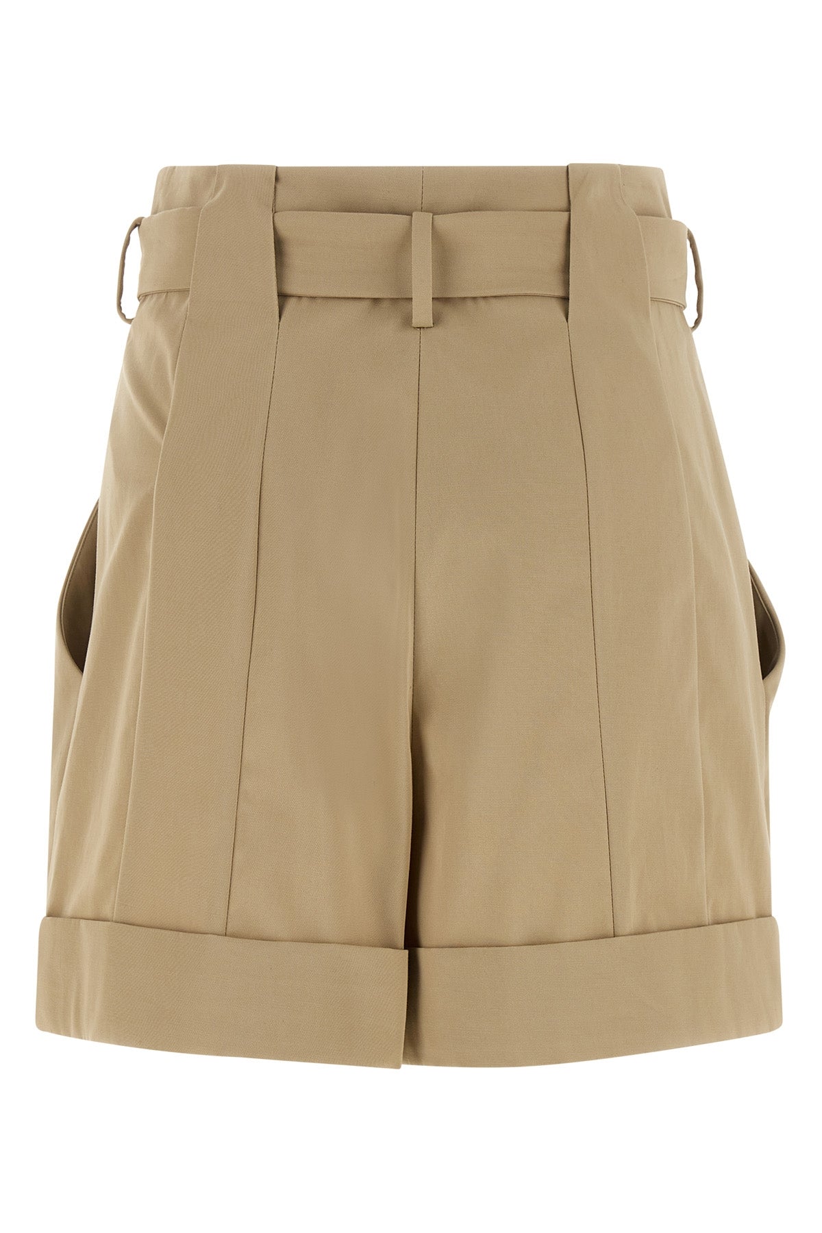 cotton gabardine shorts