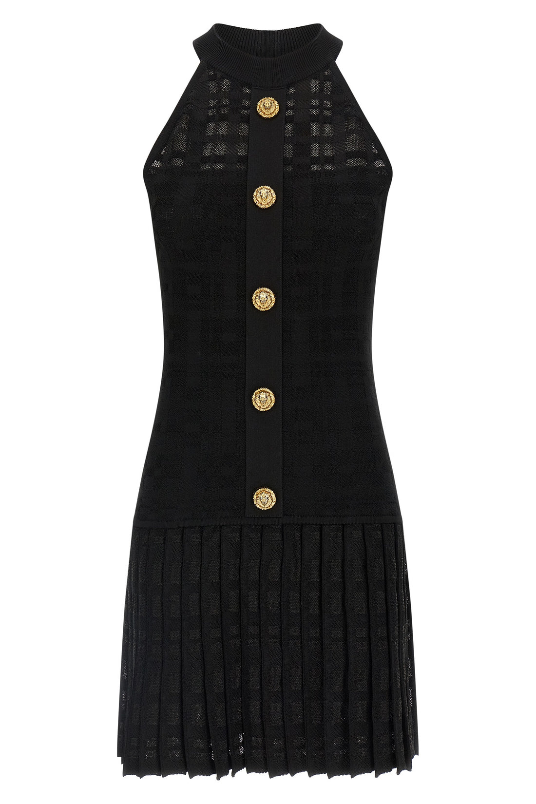 BALMAIN 40 i dont see tartan knit mini dress