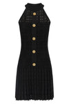 i dont see tartan knit mini dress