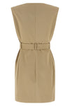 wallet mini dress in cotton gabardine