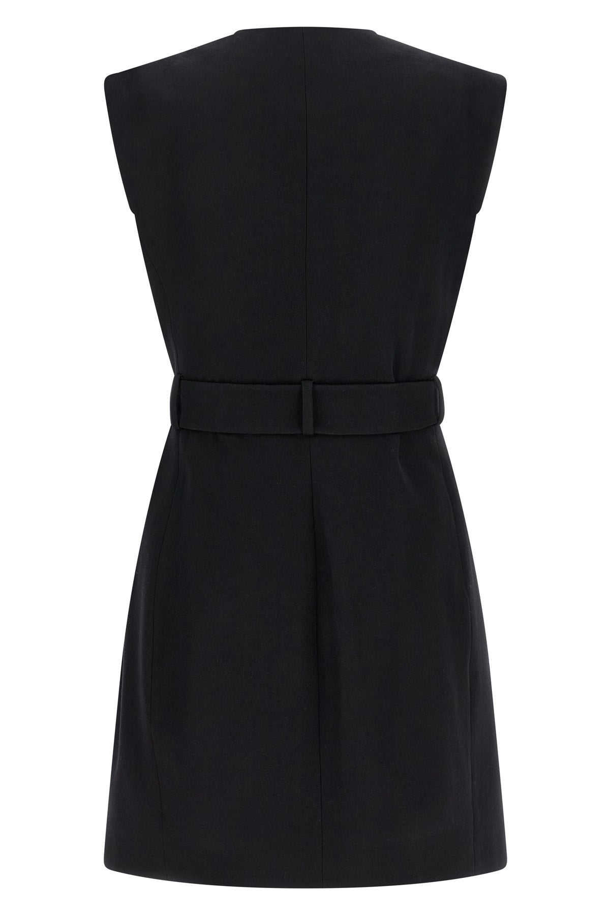 wallet mini dress in grain de poudre