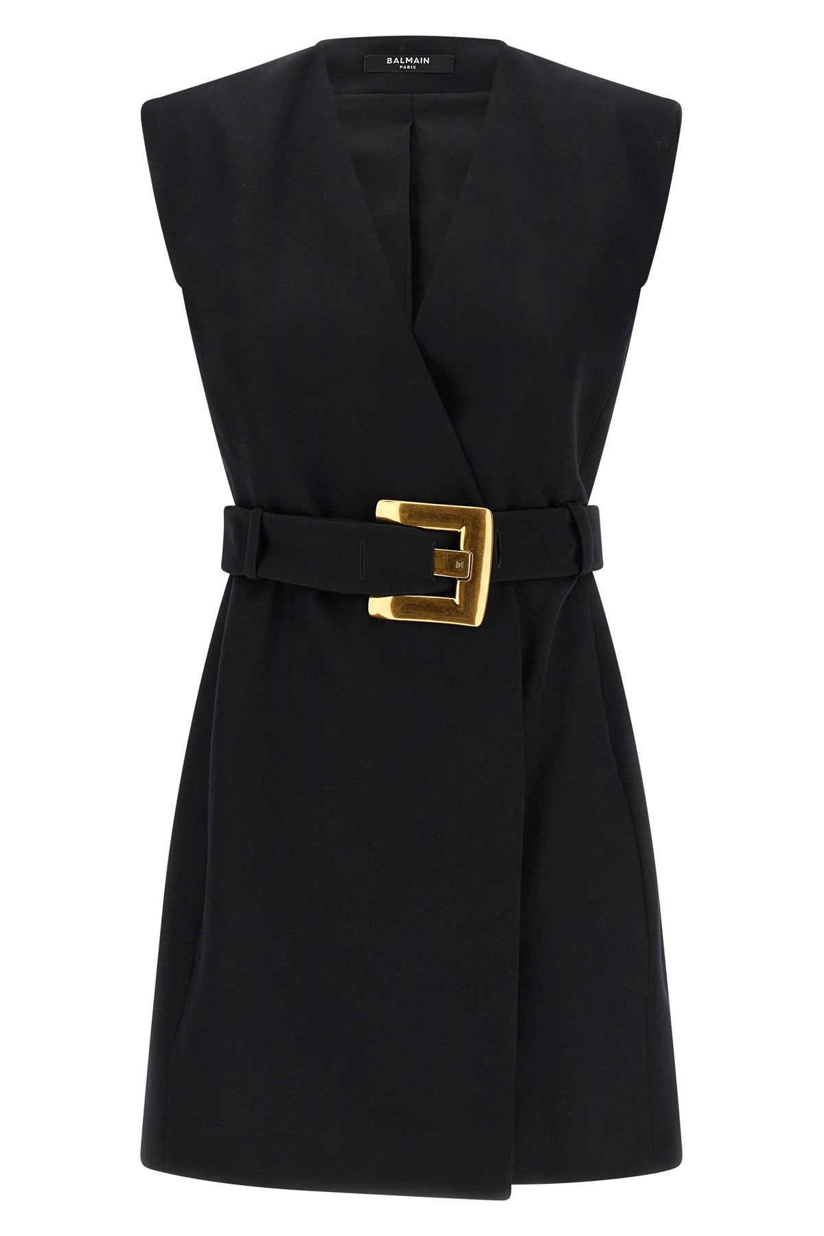 wallet mini dress in grain de poudre