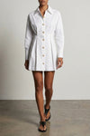 chemisier dress in cotton poplin
