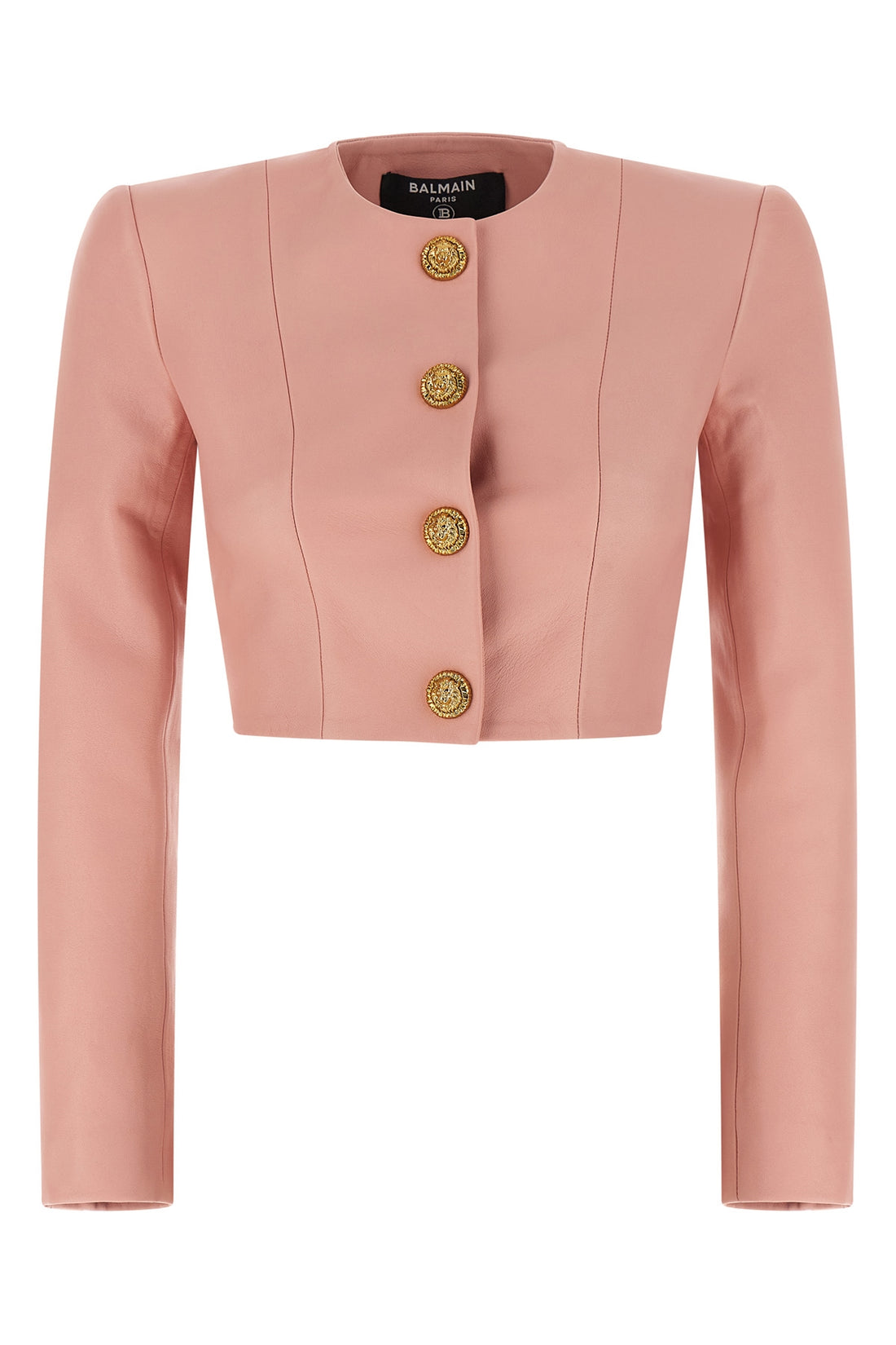 BALMAIN 34 bolero lambskin blazer jacket