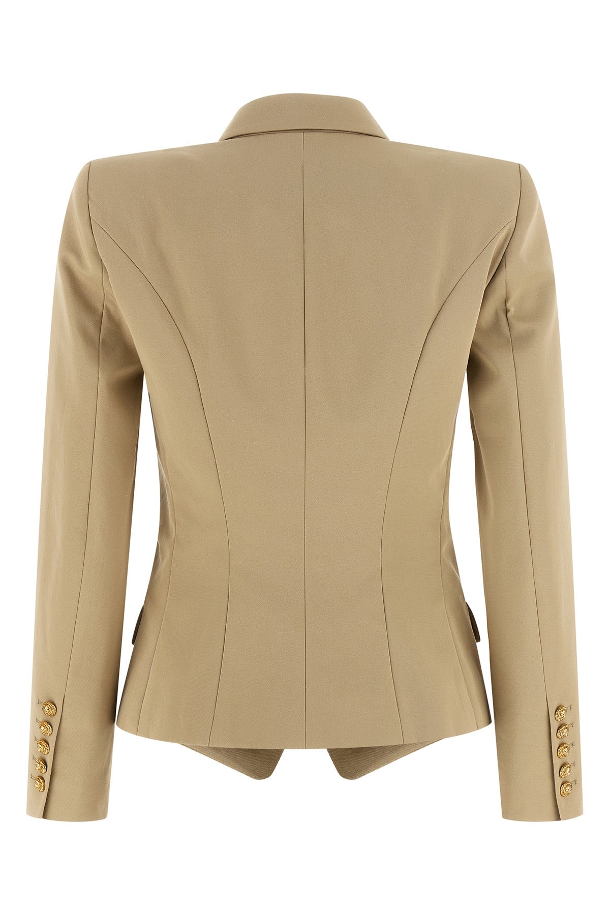 double-breasted cotton gabardine blazer