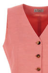 viscose and linen blend vest