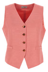 viscose and linen blend vest
