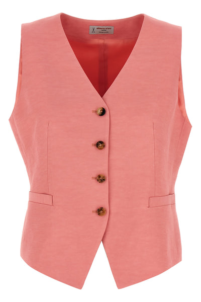 viscose and linen blend vest
