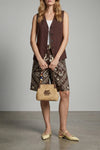 viscose and linen blend vest