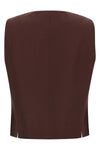 viscose and linen blend vest