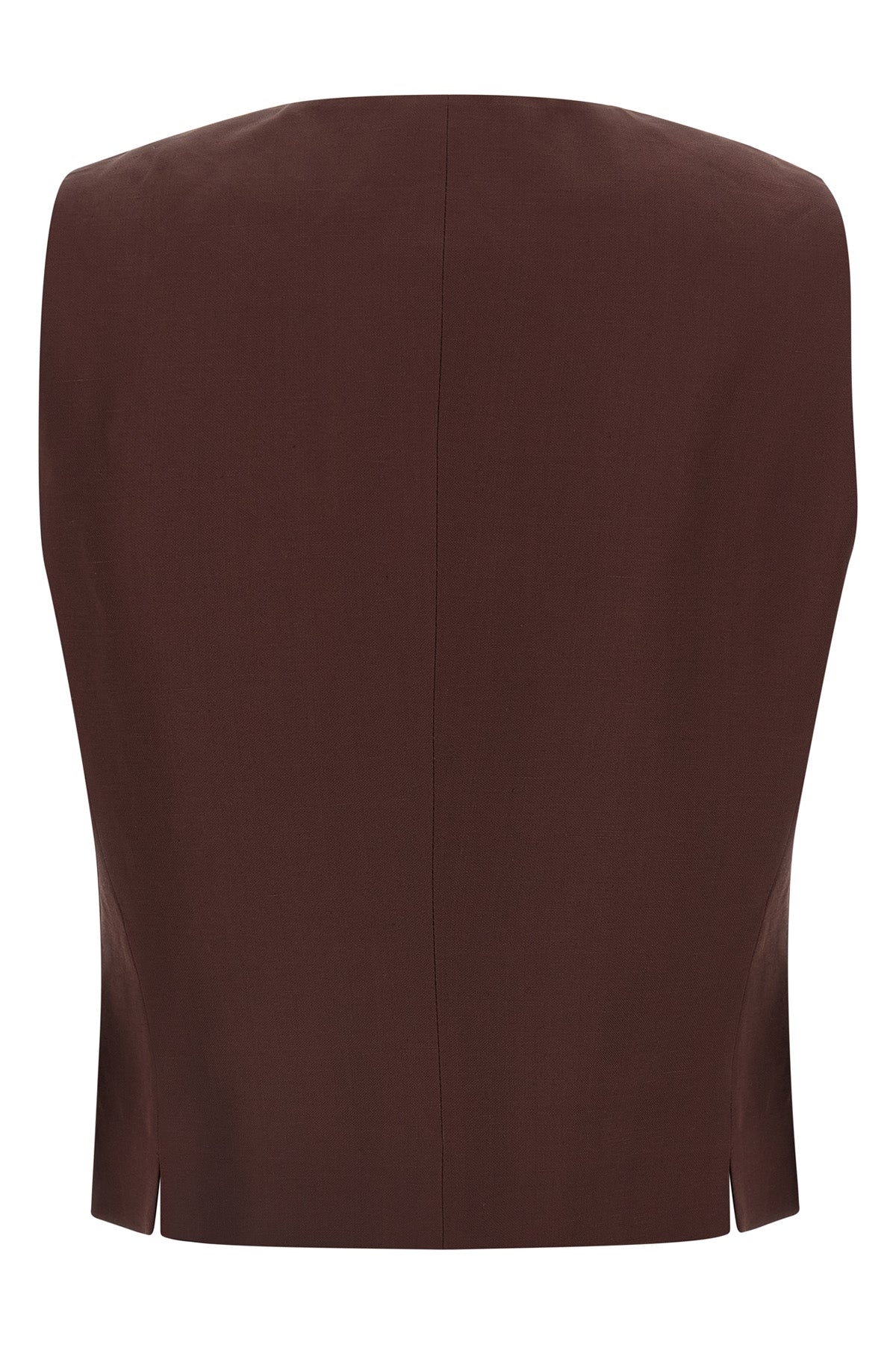 viscose and linen blend vest