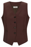 viscose and linen blend vest