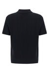 polo shirt in wool blend knit