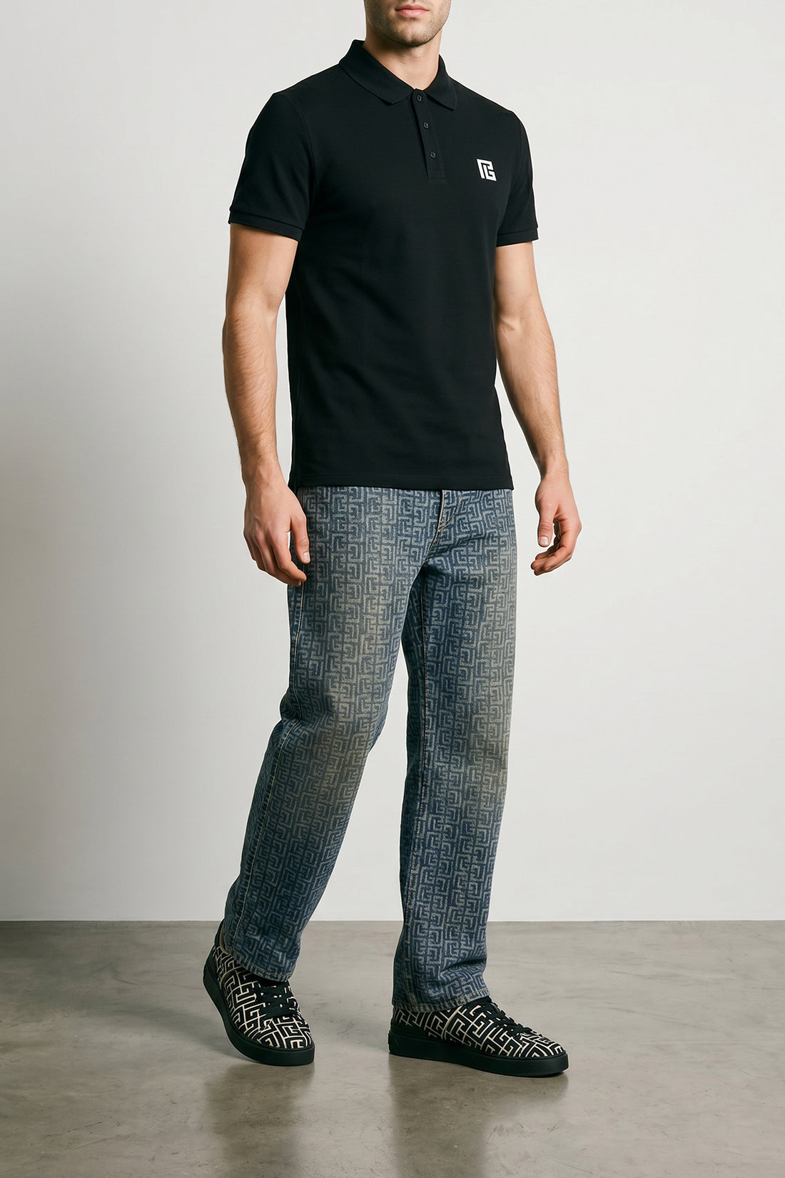 BALMAIN S cotton piqué polo shirt