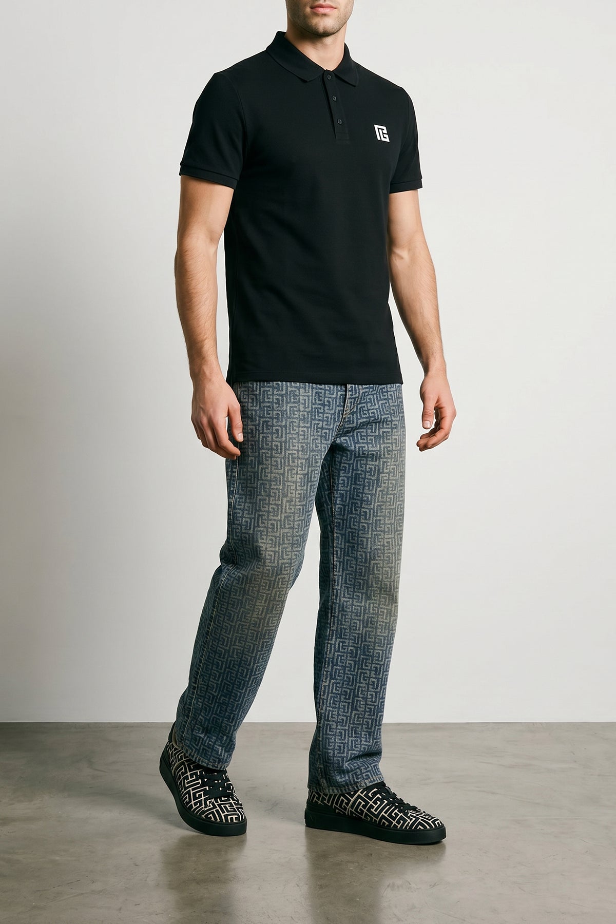 cotton piqué polo shirt