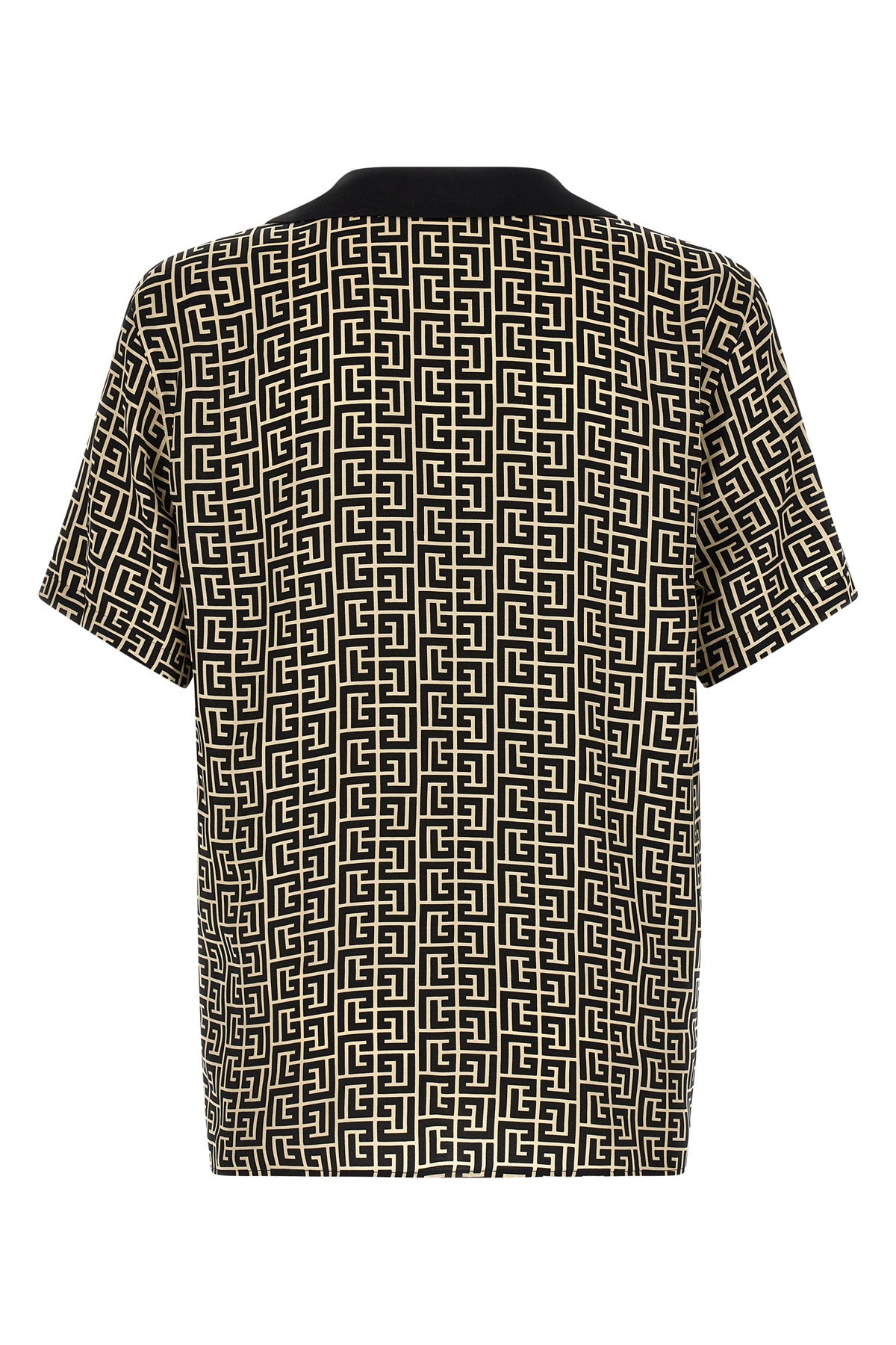 monogram cupro bowling shirt