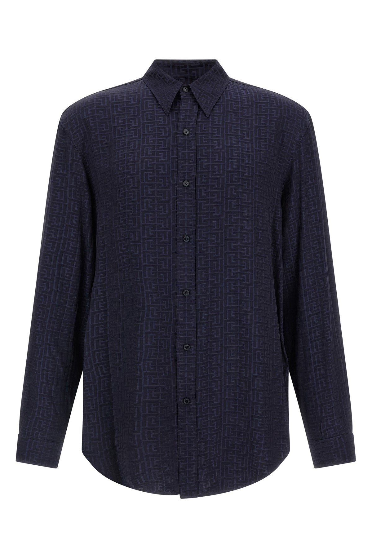 all over jacquard monogram viscose shirt