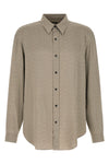 all over jacquard monogram viscose shirt