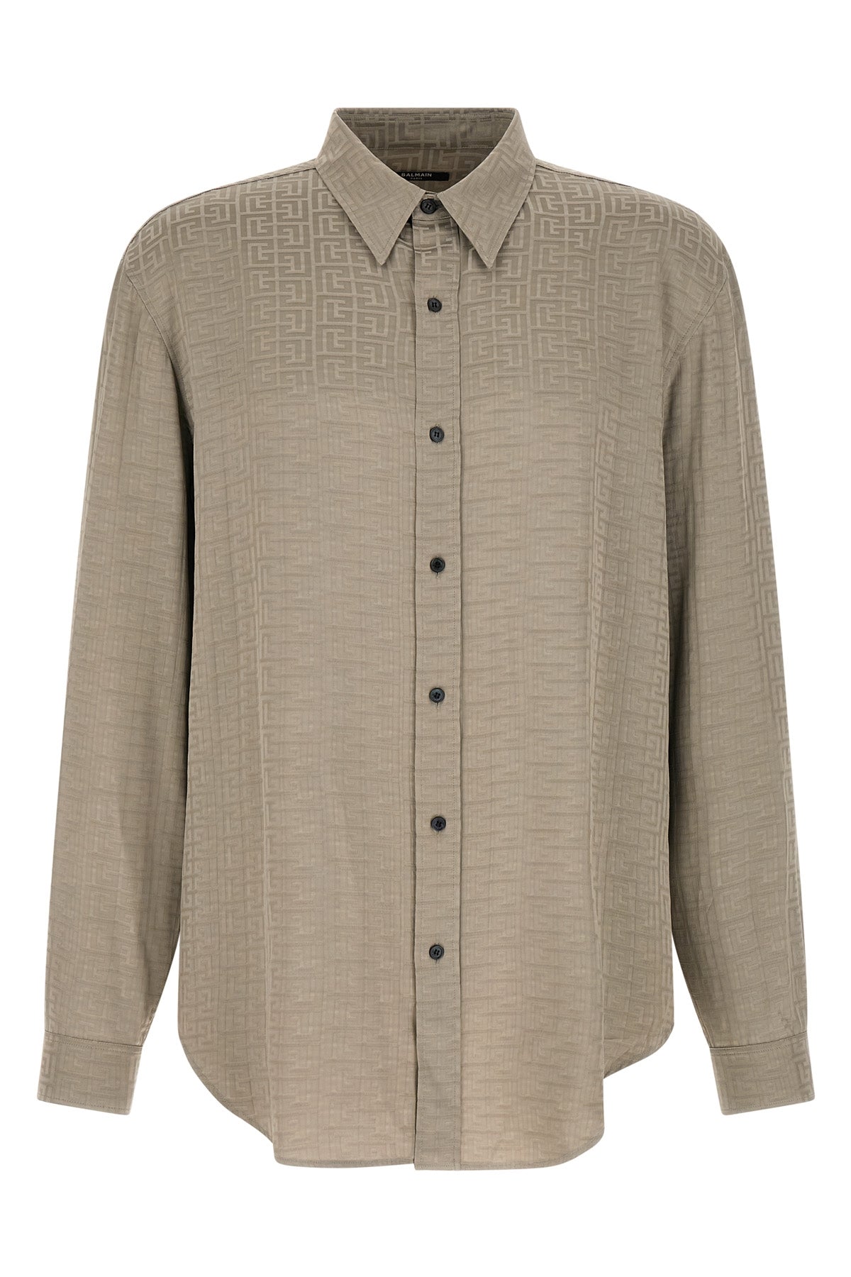 all over jacquard monogram viscose shirt