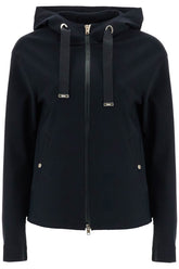 first-act short black jacket with hood