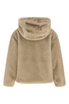 short-haired eco fur coat