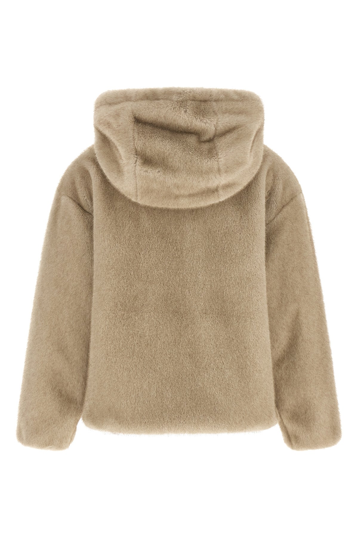 short-haired eco fur coat