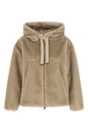 short-haired eco fur coat