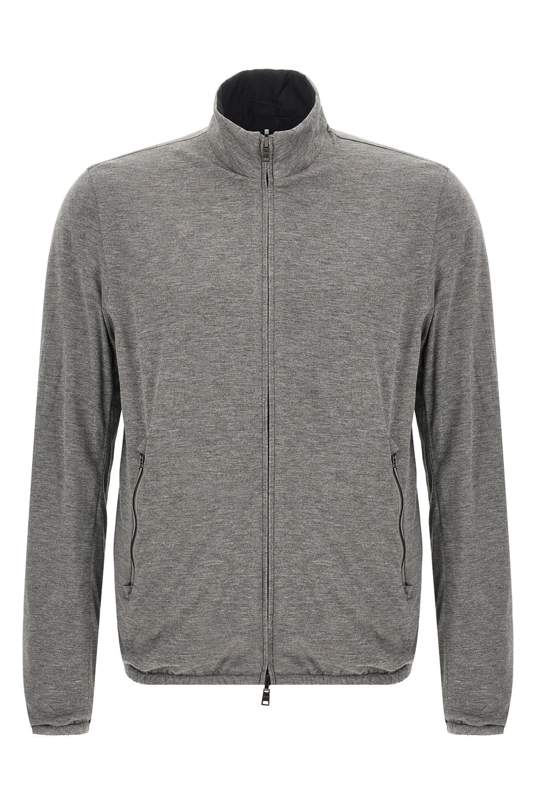 HERNO 50 reversible light bomber jacket in technical fabric and viscose mélange