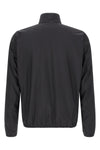 reversible light bomber jacket in technical fabric and viscose mélange