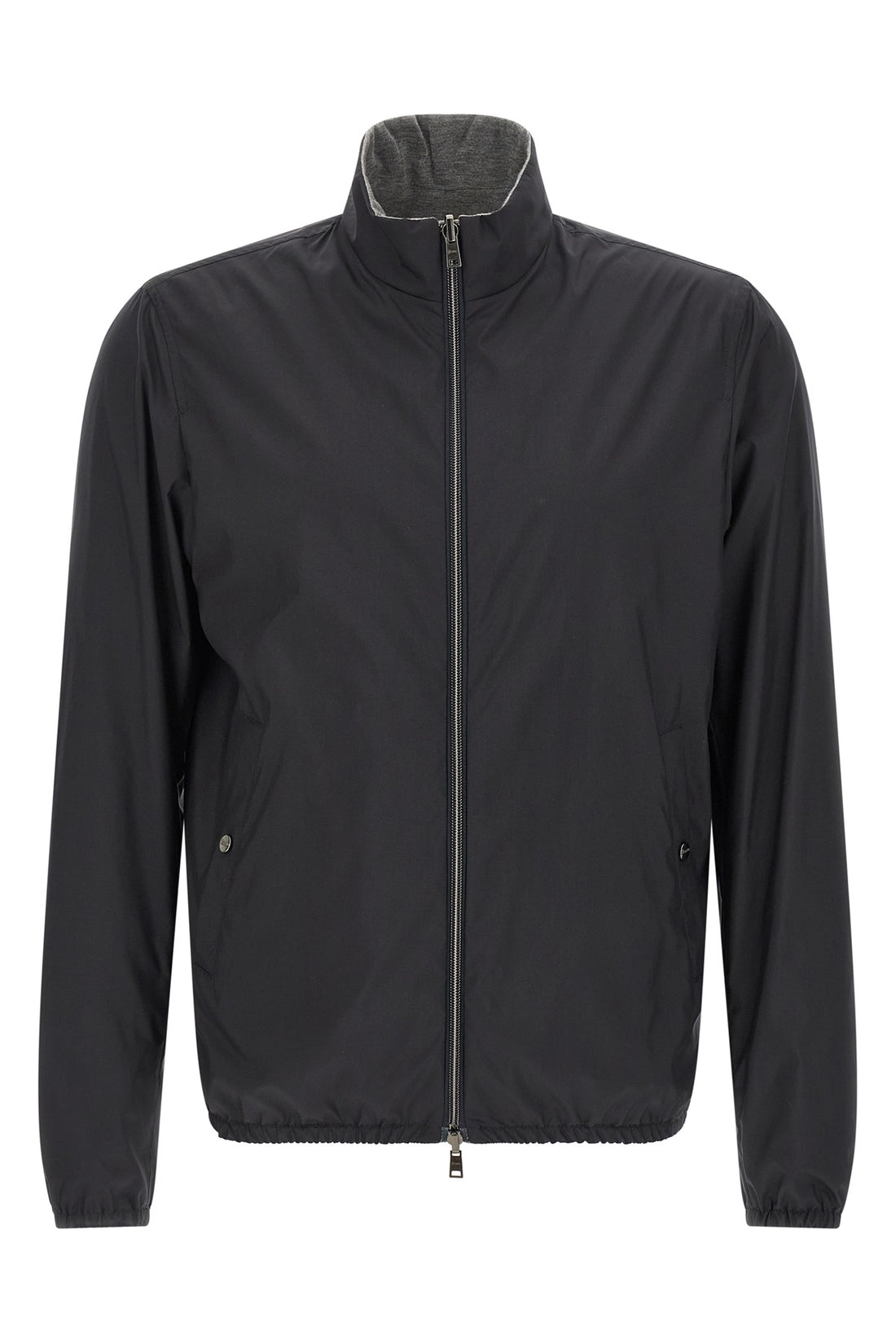 HERNO 50 reversible light bomber jacket in technical fabric and viscose mélange
