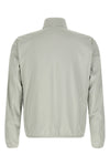 reversible light bomber jacket in technical fabric and viscose mélange