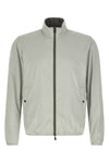 reversible light bomber jacket in technical fabric and viscose mélange