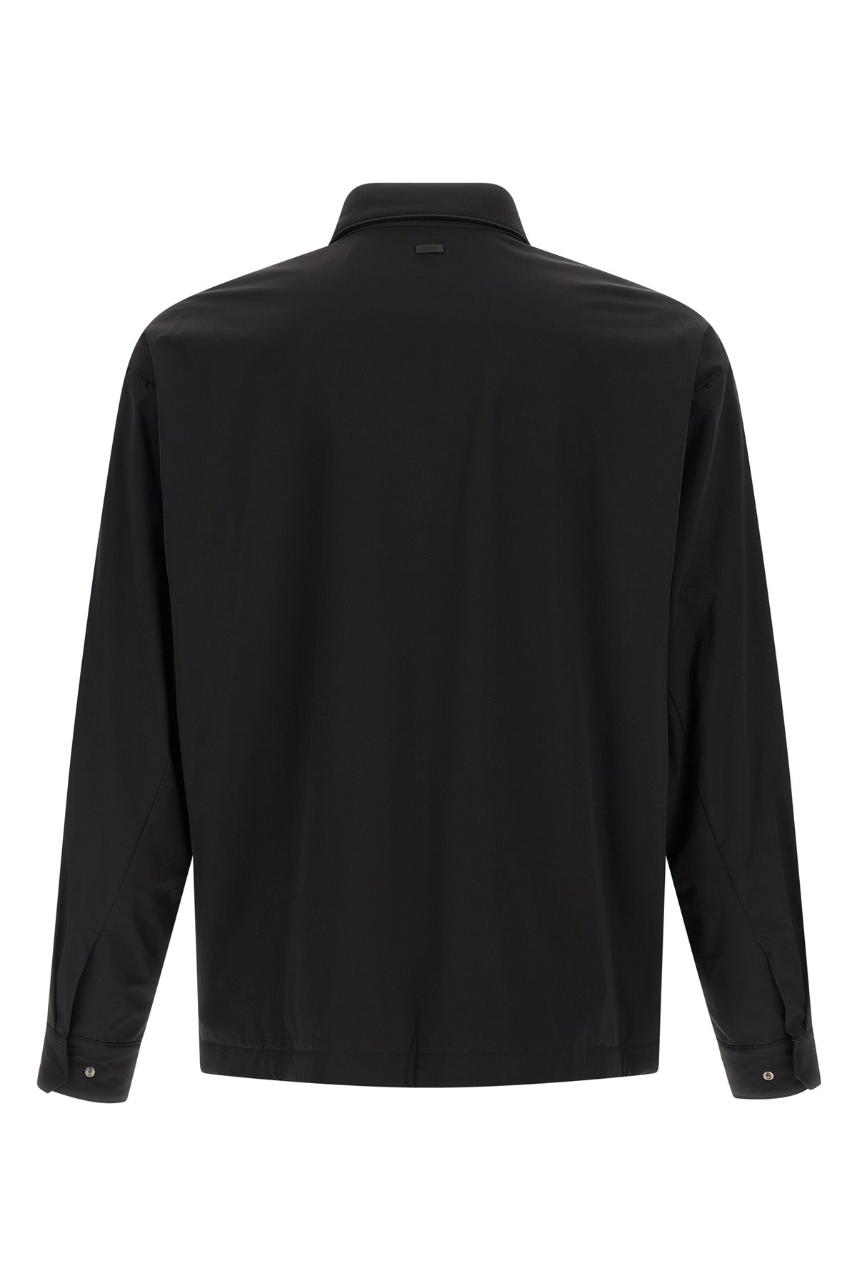 functional overshirt in technical windproof and rainproof fabric
