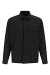functional overshirt in technical windproof and rainproof fabric