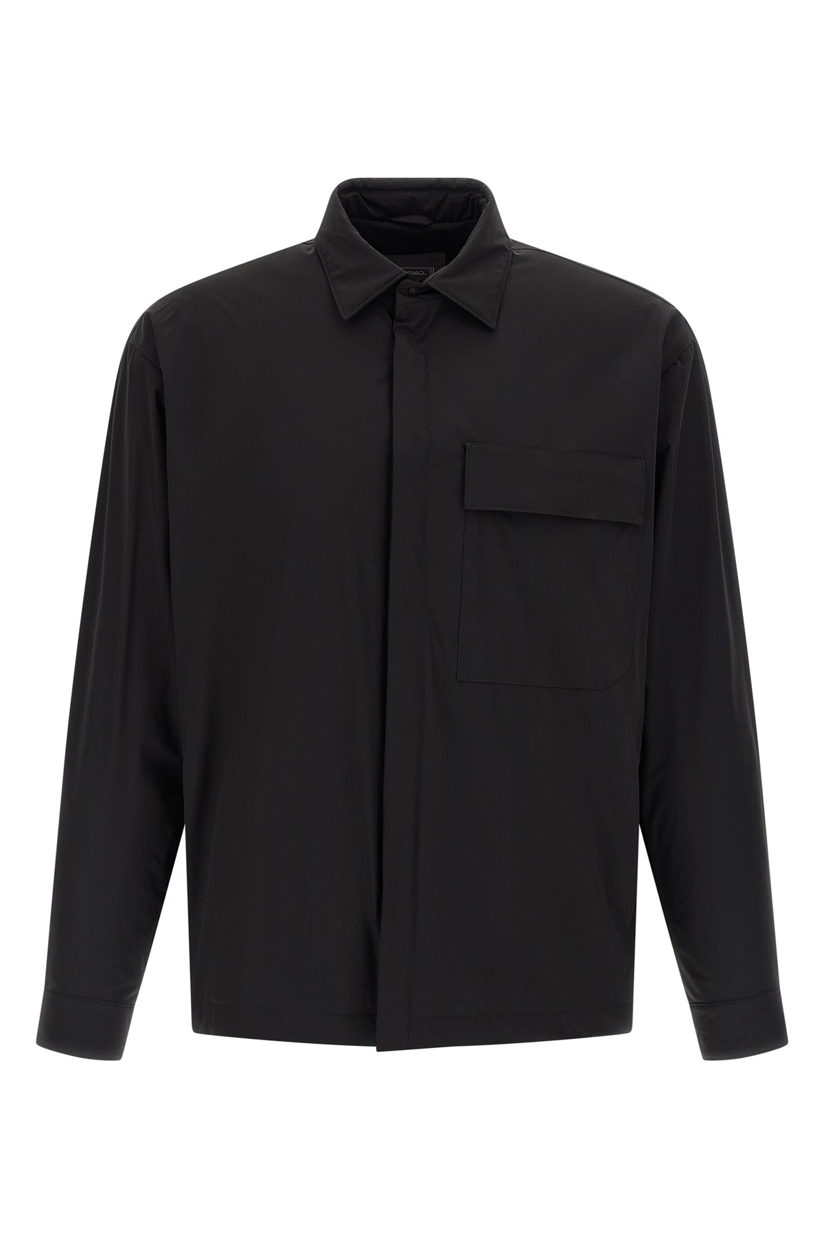 functional overshirt in technical windproof and rainproof fabric