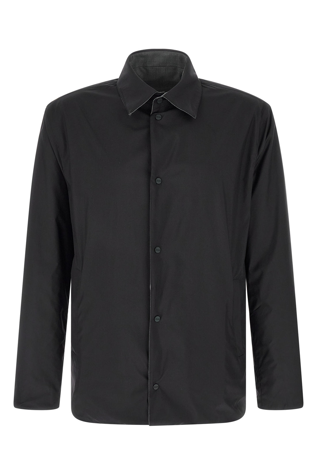 HERNO 50 reversible overshirt in technical wool and nylon fabric
