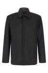 reversible overshirt in technical wool and nylon fabric