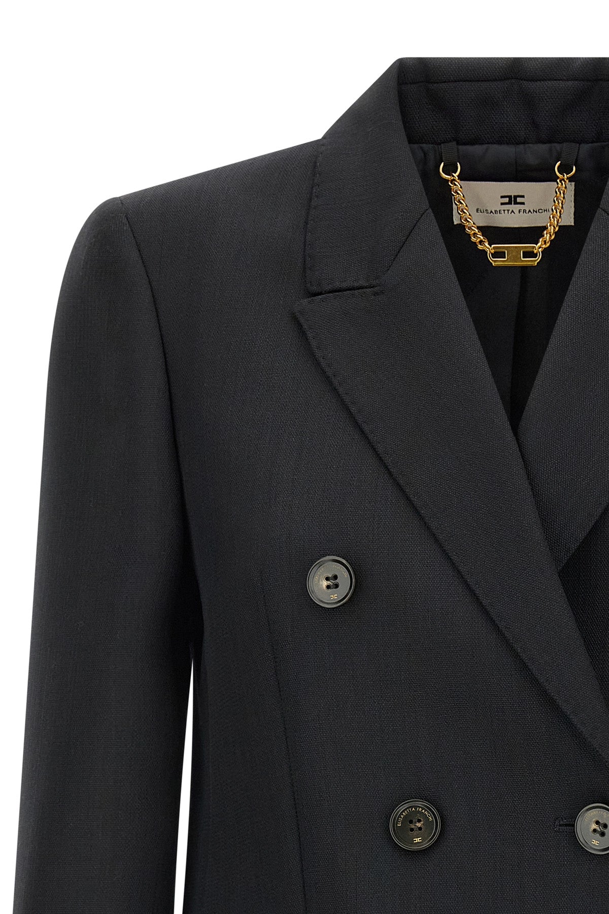 the elisabetta franchi blazer redefines the codes of contemporary tailoring thro